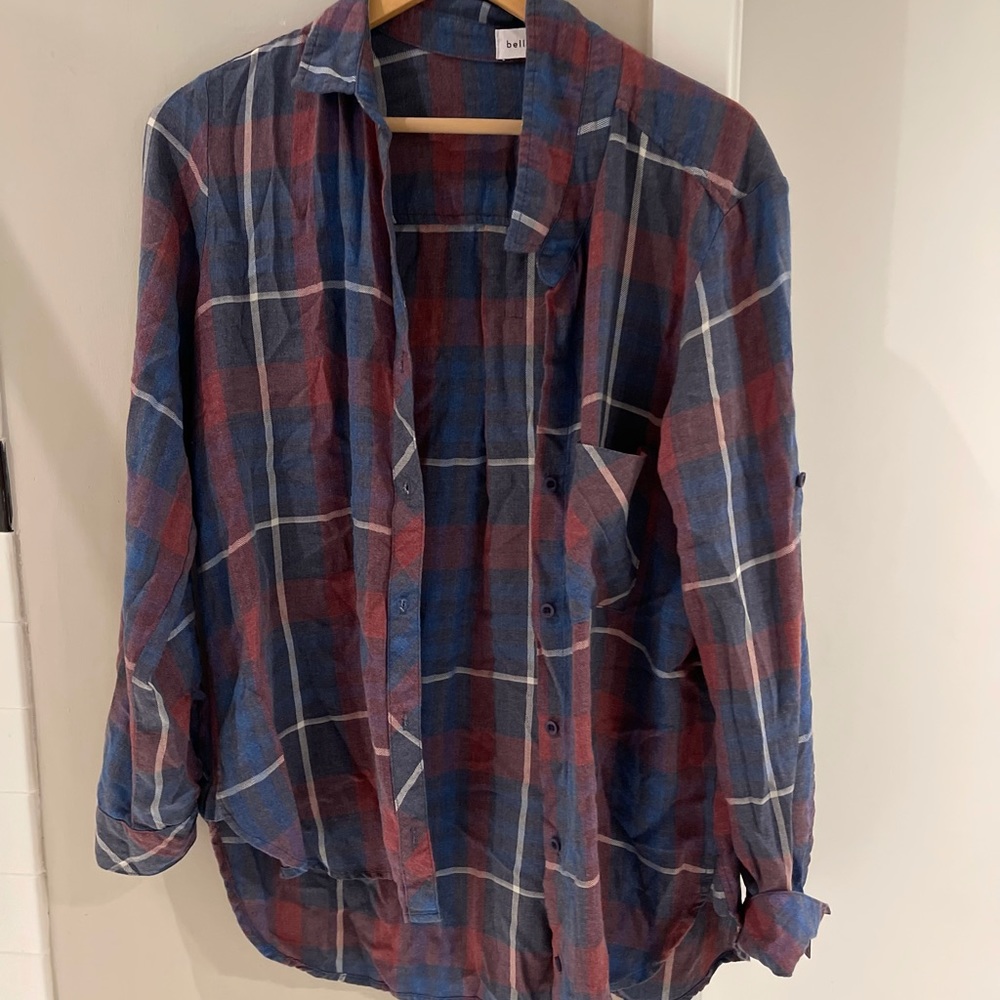 Loressa relaxed button down top